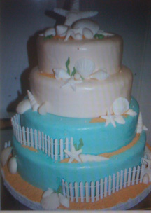 Beach Wedding Cake