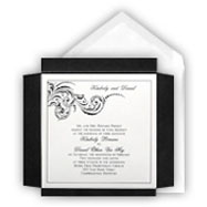 Elegant Black Wedding Invitations