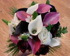 Pink and White Calla Lily Bridal Bouquet