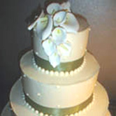 Calla Lily Wedding Invitations cake topper