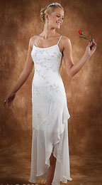 Long and Short Casual Beach Wedding Dresses