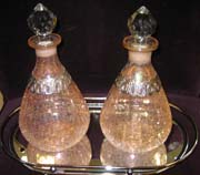 centerpieces of decorative decantors for a cheap idea