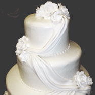 Cinderella theme wedding with an elegant wedding cake
