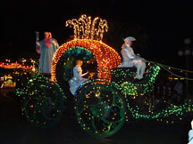 Cinderella theme wedding with Cinderella's horse and carriage