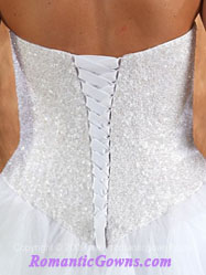 Corset wedding dresses that ties in the back