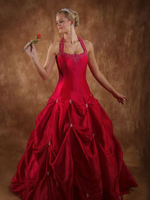 Cinderella red wedding dresses