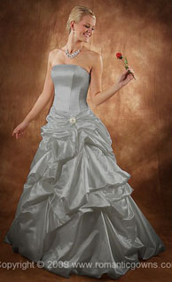 Silver wedding dresses