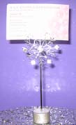 Picture of a snowflake wedding table holder