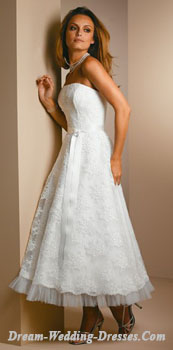 Tea length wedding dresses