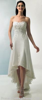 casual afternoon tea length wedding dresses