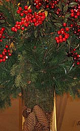 Inexpensive wedding centerpieces branches and pinecones