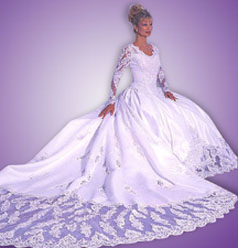Wedding dresses with sleeves that have elegant designs