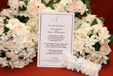 Sturdy wedding invitation paper