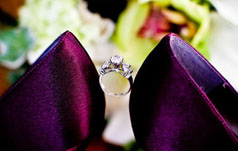 Wedding photography poses with engagement ring
