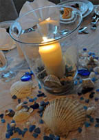 beach themed wedding centerpieces