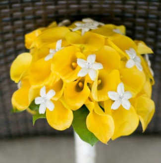 Fresh floral wedding bouquet