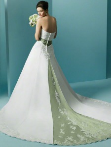 Colored wedding dresses with a touch of grey