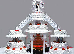 Fountain Wedding Cakes