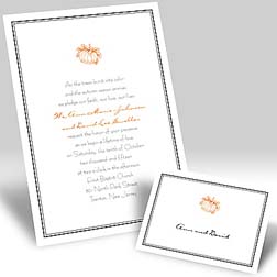 Halloween wedding ideas of pumpkins of wedding invitations