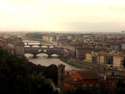 Ponte Vecchio Bridge on the Arno River