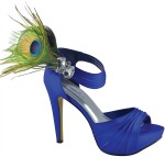 Peacock wedding shoes
