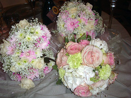 Spring wedding theme bouquets