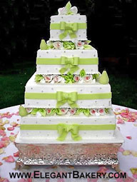 Square wedding cakes
