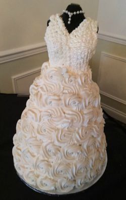 Wedding Cake Designs that resemble your wedding dress