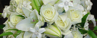 White wedding flower ideas