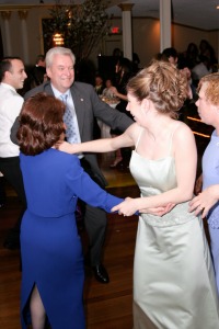 Photo of Guests dancing to a wedding song