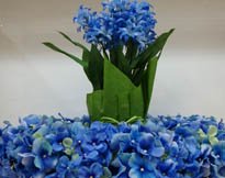 Wedding colors theme blue flowers