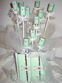 Green Candy Centerpieces