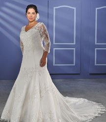 Long Beautiful Cheap Plus Size Wedding Dresses