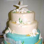 List of wedding themes wedding cake with starfish