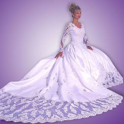 Victorian wedding dresses long bridal gown
