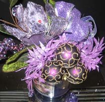 Lavendar christmas centerpiece ideas