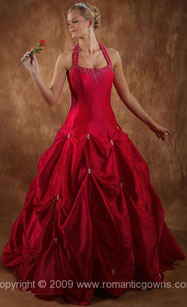 Wedding dress with color