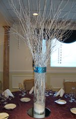 Wedding Centerpiece made with twigs