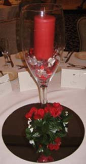 Creative Candle Centerpiece Ideas with red candle on mirror