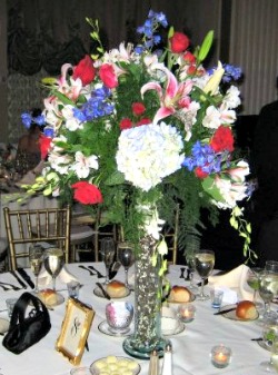 Large floral wedding centerpiece