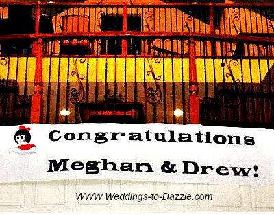 Unique Wedding Ideas Banner with Names Unique Wedding Ideas Banner with Names