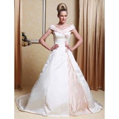 Beautiful wedding dress with color