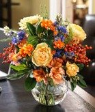 Colored floral arrangement ideas