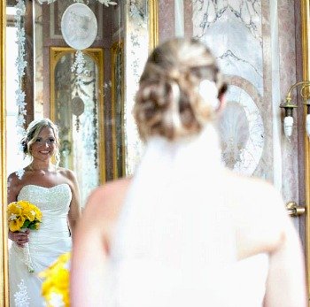 Wedding Photography Techniques Mirrored Picture